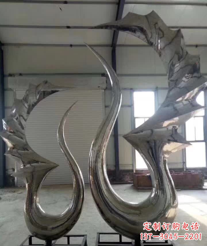 开封抽象天鹅不锈钢雕塑
