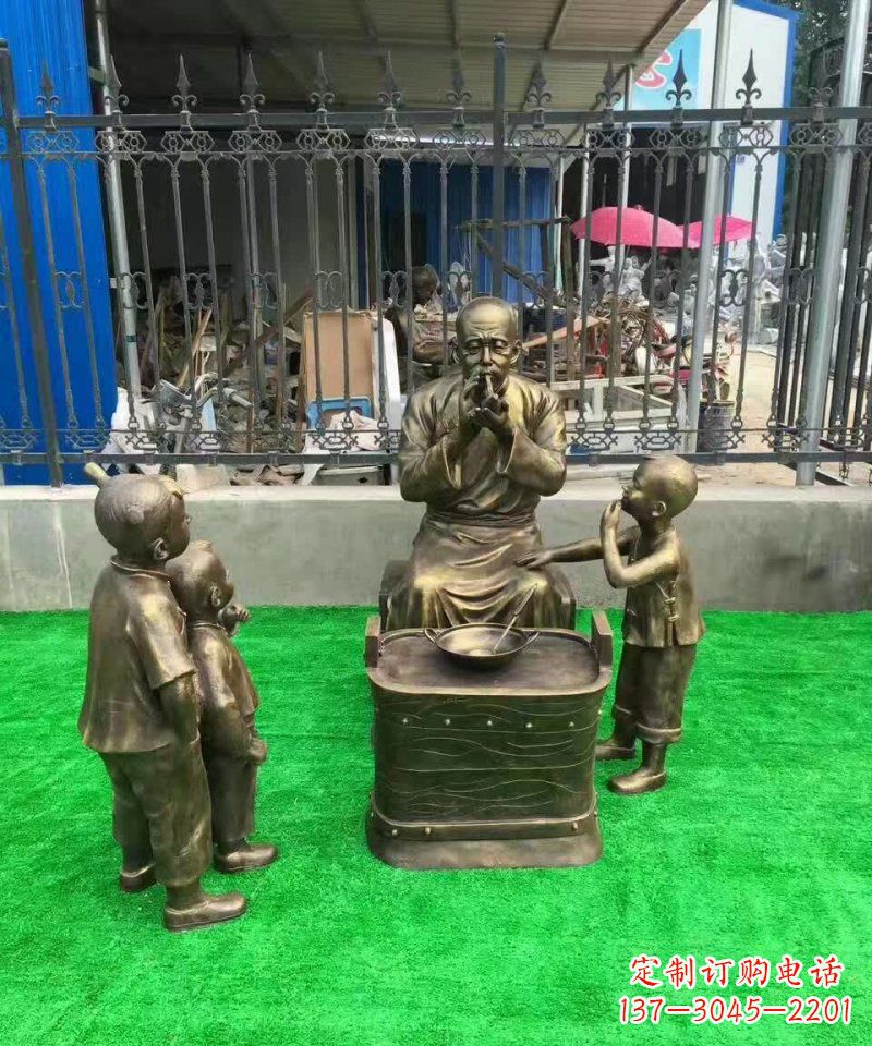开封传统糖人铜雕——赞美传统文化的艺术精品
