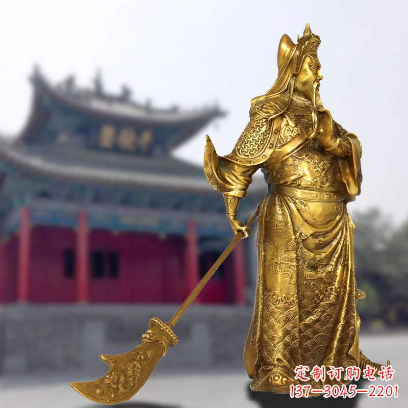 开封铜雕关羽传承精神气质