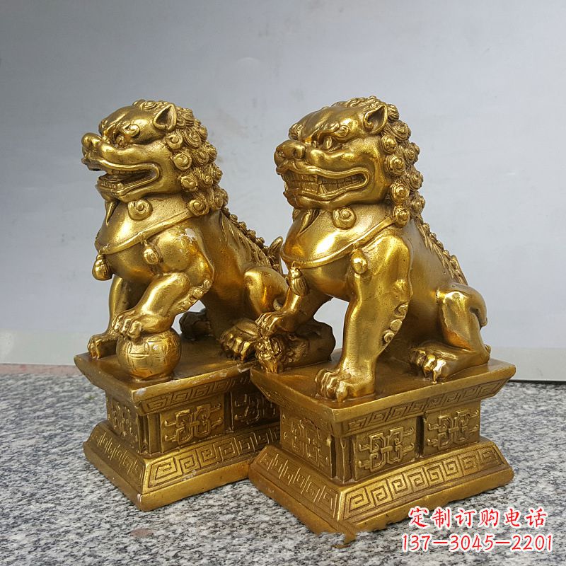 开封纯铜天安门狮子