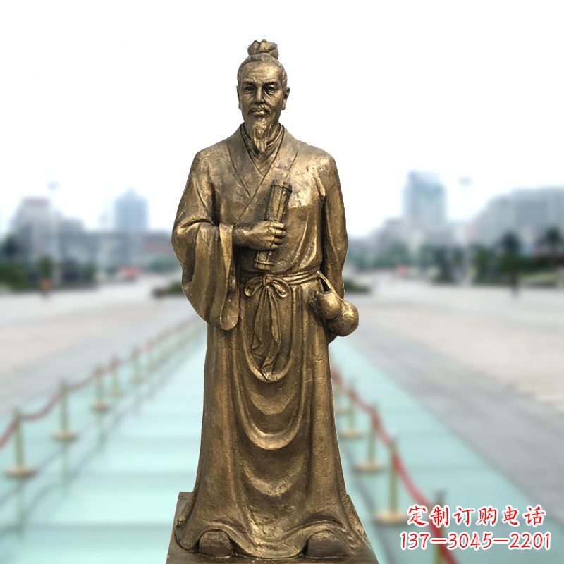 开封铜雕艺术张仲景的精神实践