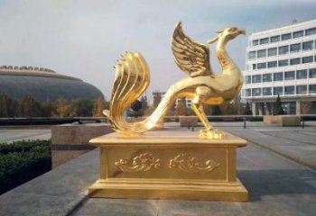 开封城市广场的朱雀雕塑