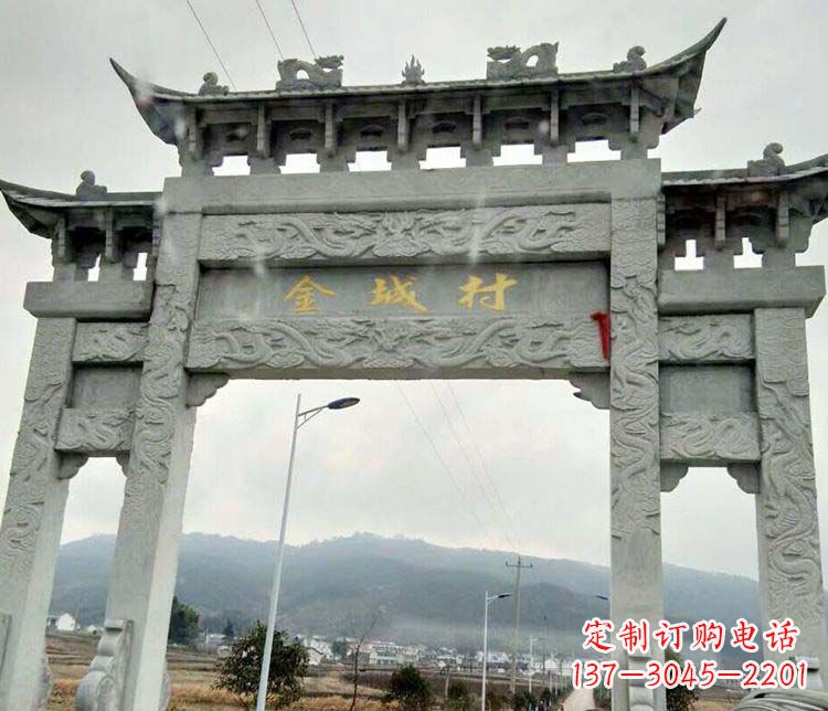 开封该牌坊雕塑。