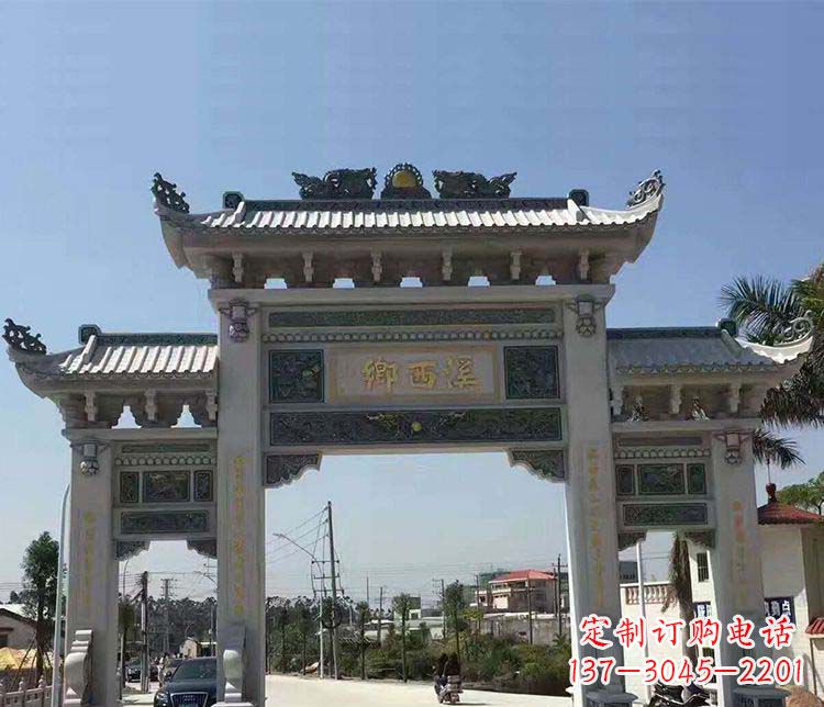 开封石牌坊雕塑——缅怀深厚的历史情谊