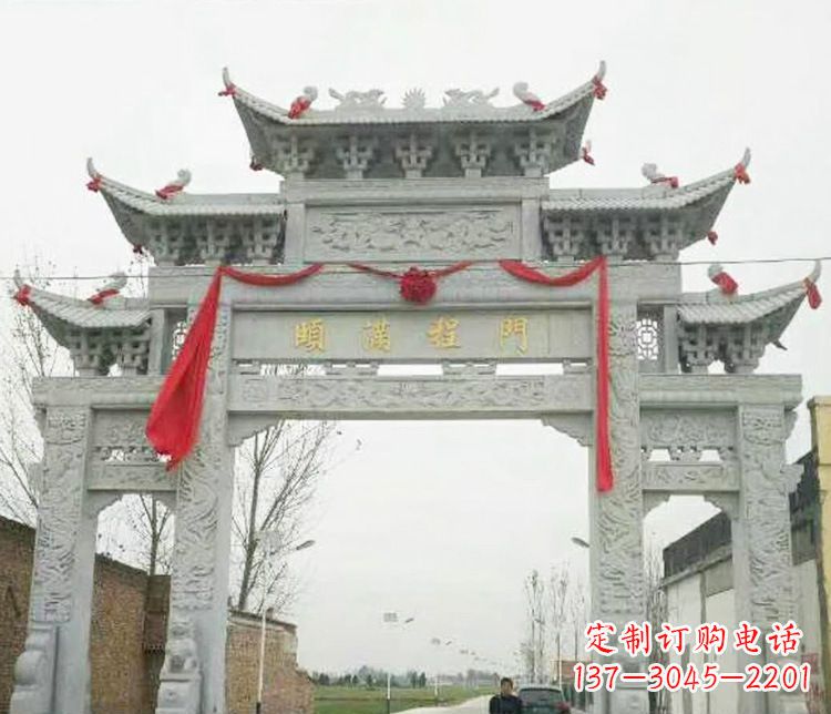 开封牌坊雕塑纪念历史,传承文化