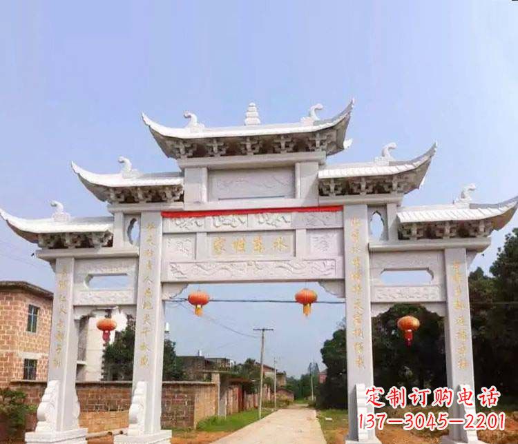 开封传承村庄牌坊石雕文化