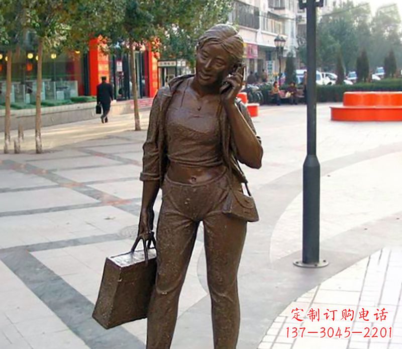 开封通话女性雕塑
