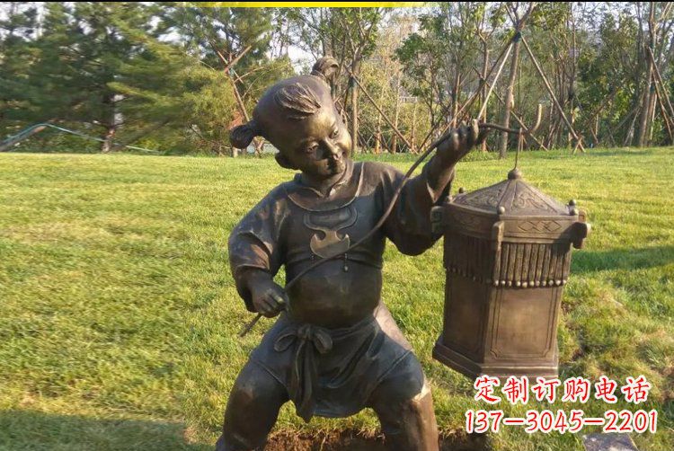 开封灯笼雕塑点亮公园的精彩