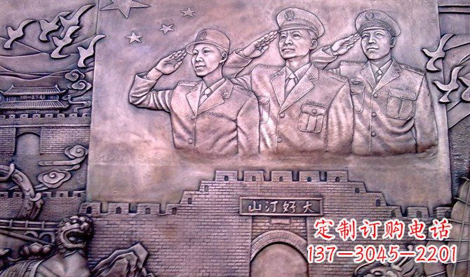 开封献礼铜军人雕塑——赞美大好河山