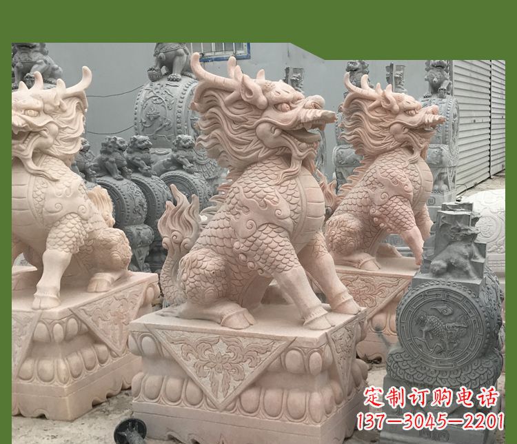 开封大理石踩球麒麟——传承古代神话的雕塑