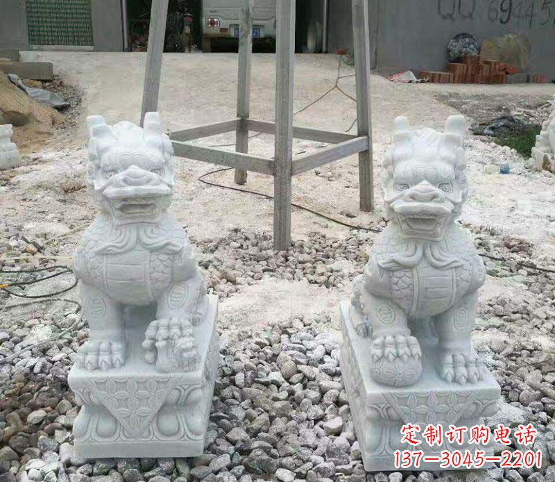 开封麒麟门口镇宅招财石雕