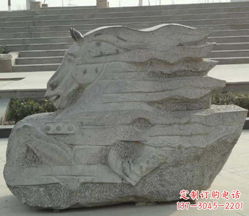 开封大理石抽象马雕塑