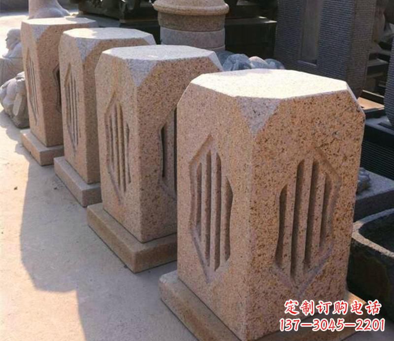 开封精美的大理石灯雕塑