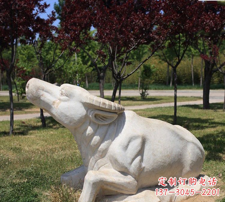 开封大理石动物雕塑传承文化的艺术精品