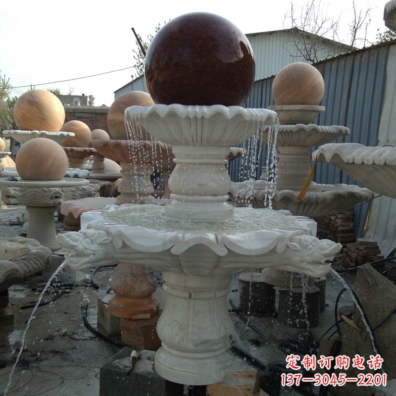 开封大理石风水球雕塑传统文化的艺术精髓