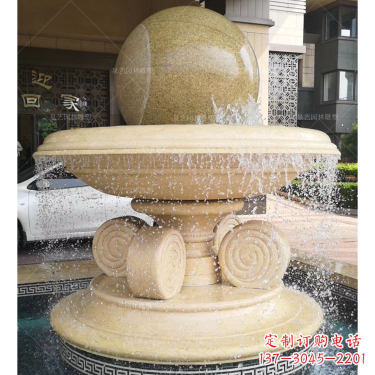 开封大理石风水球雕塑传承古老文化的象征