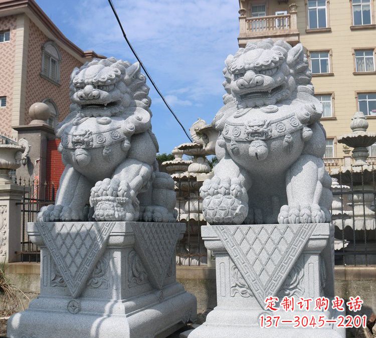 开封大理石狮子雕塑,助您拥有完美的家居装饰