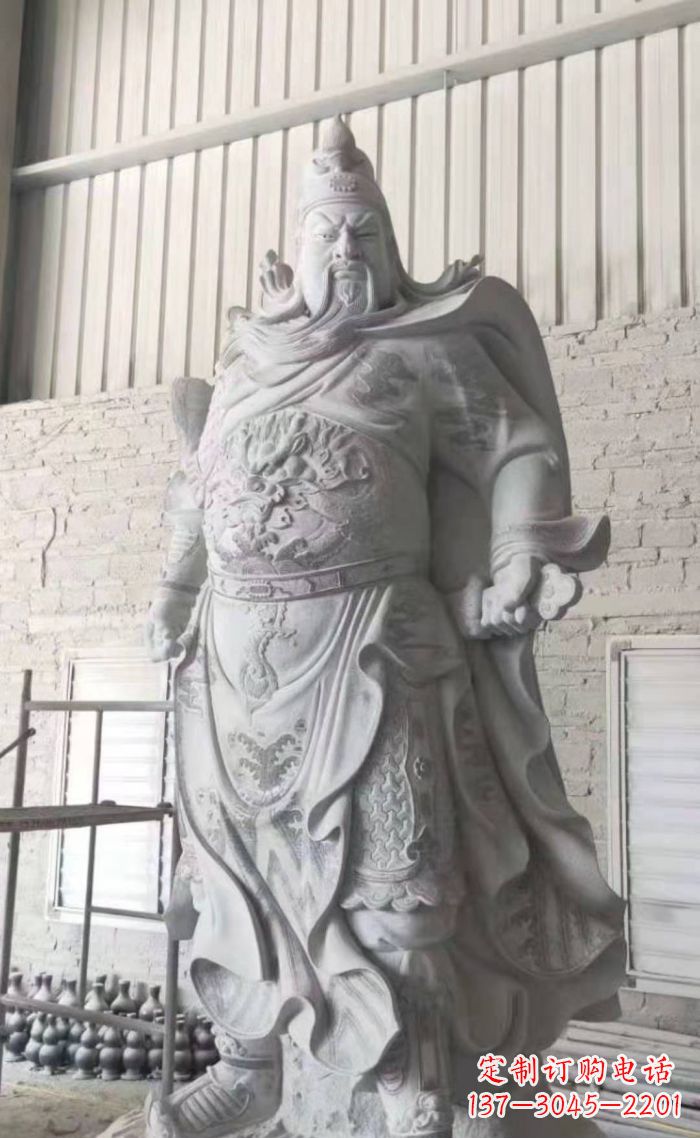 开封大理石关公石雕