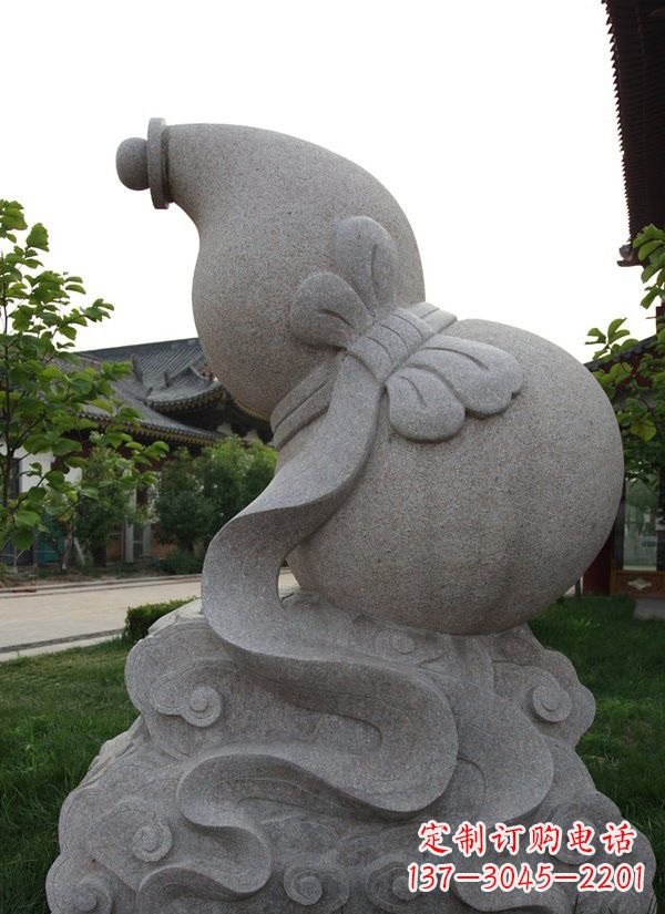开封中领雕塑大理石葫芦雕塑构筑完美建筑