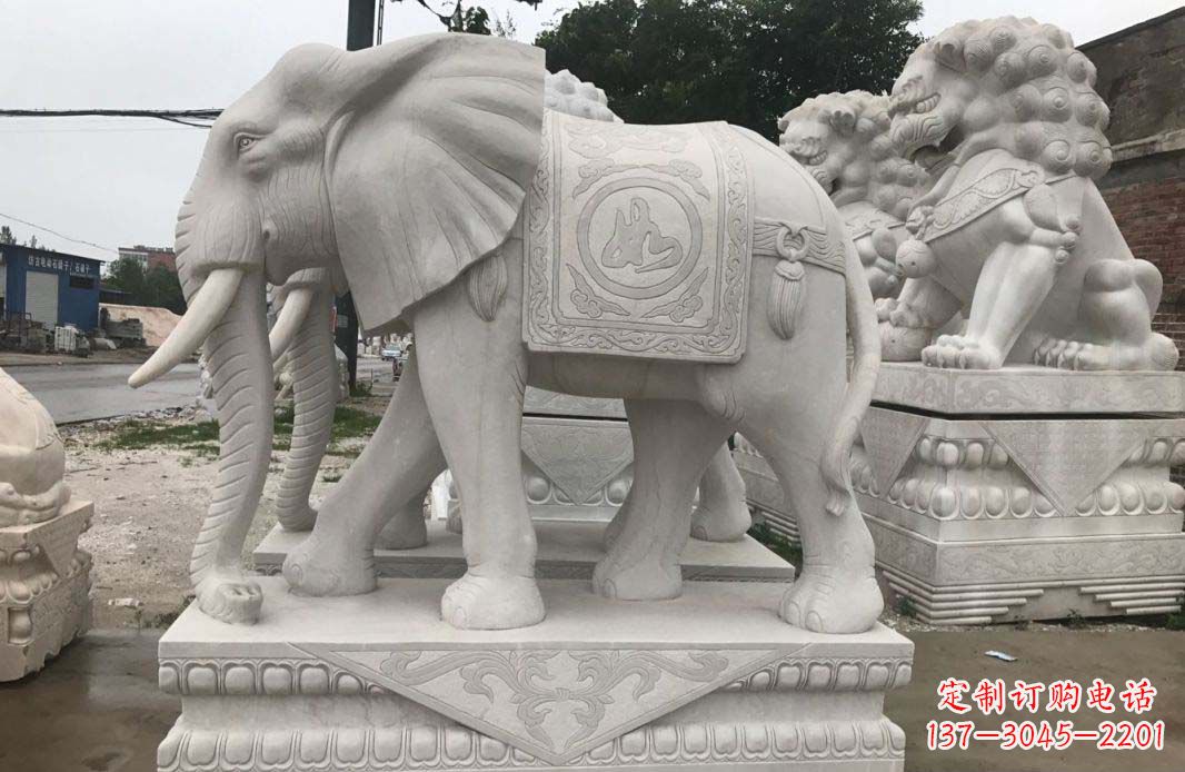 开封大理石大象雕塑