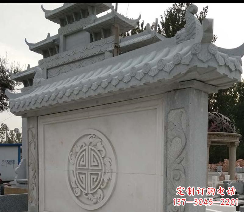 开封精美大理石影壁雕塑