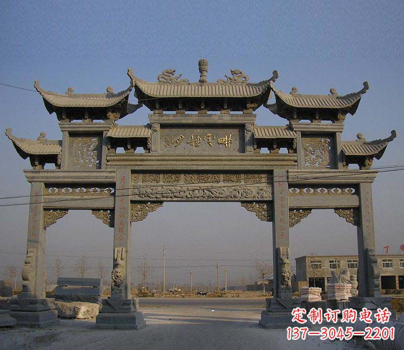 开封大理石牌楼雕塑定制