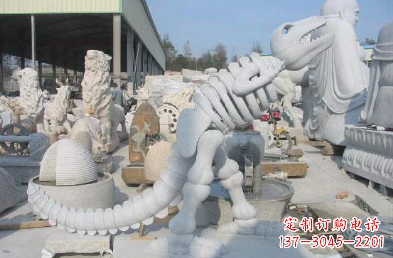 开封大理石恐龙石雕