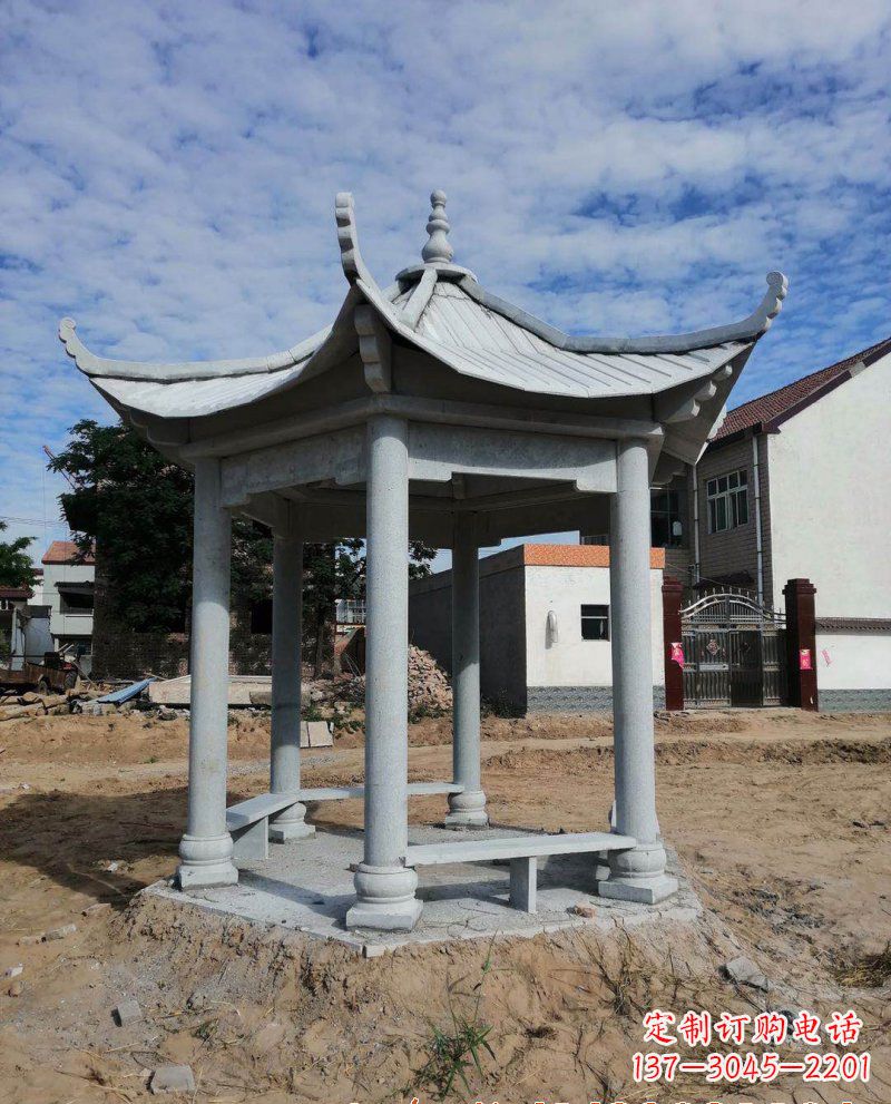 开封典雅大理石凉亭雕塑