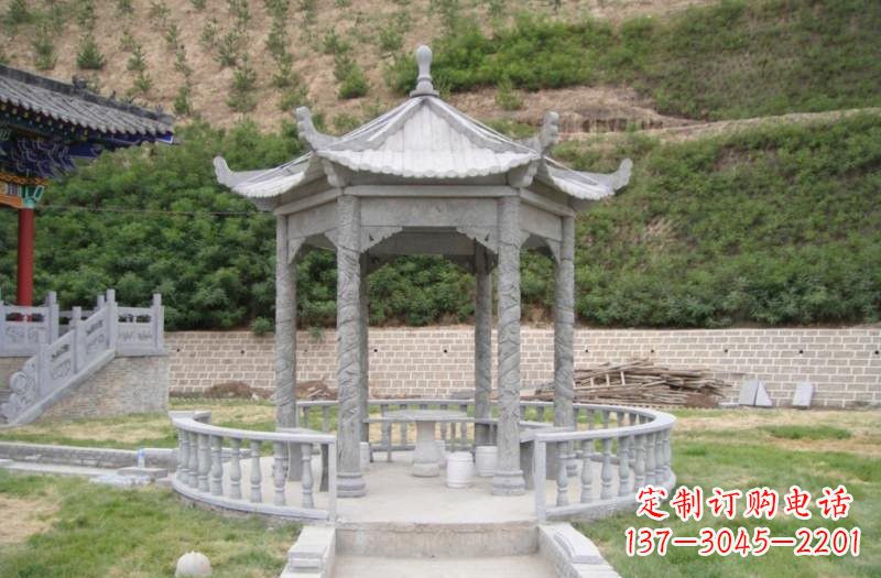 开封精美大理石凉亭雕塑
