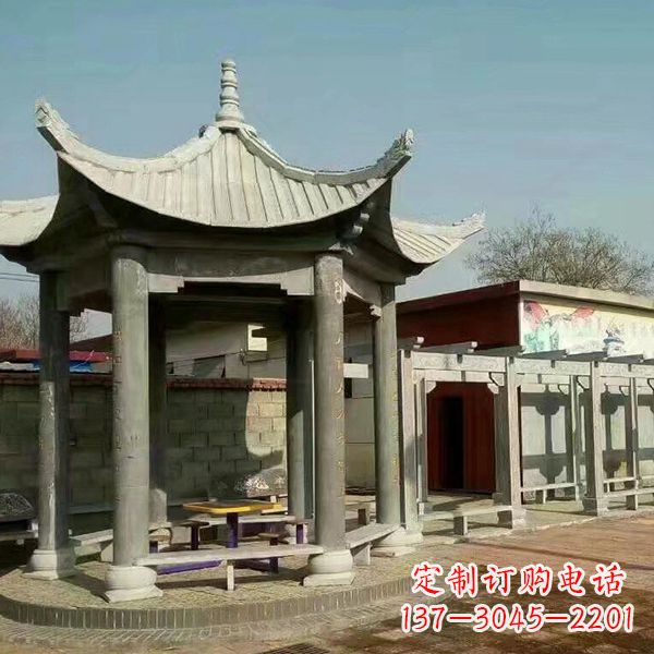 开封大理石凉亭庭院亭子