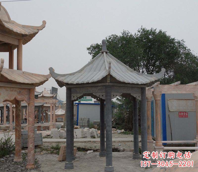 开封大理石凉亭精美石雕