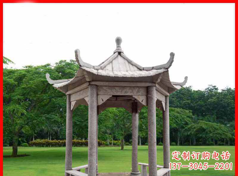 开封精致大理石凉亭雕塑