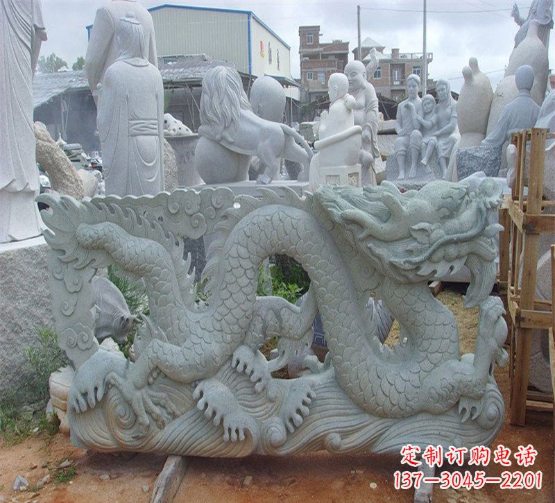 开封大理石龙石雕传承古老文化,精雕细琢的艺术品
