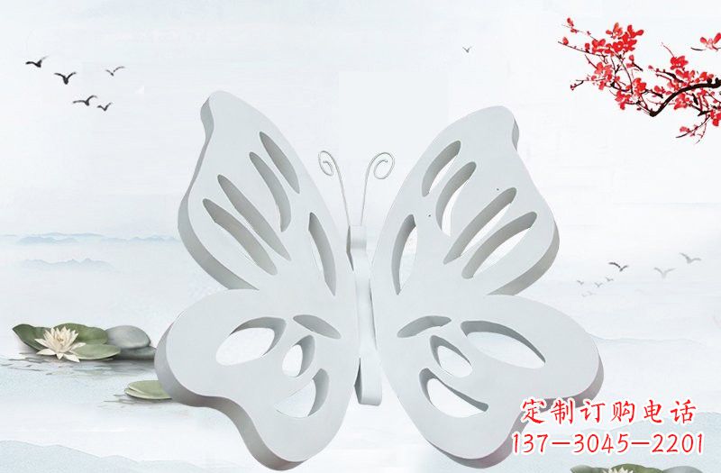 开封高级大理石镂空蝴蝶雕塑