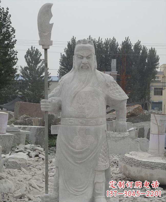 开封大理石关公雕塑