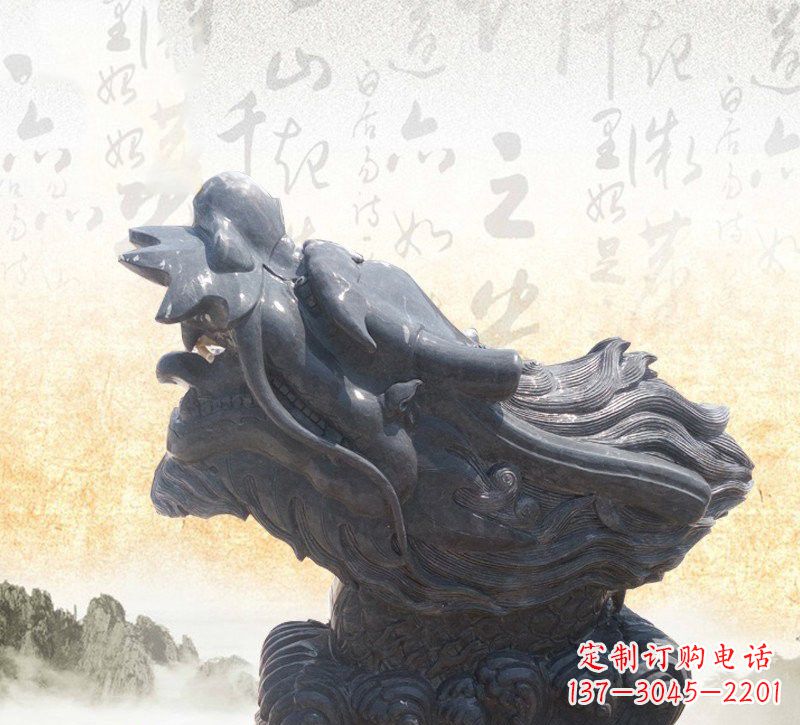 开封新潮大理石龙头雕塑