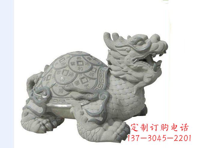 开封大理石招财龙雕塑