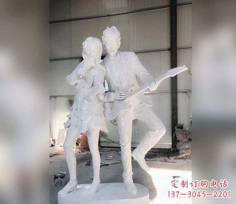 开封精美大理石吉他雕塑