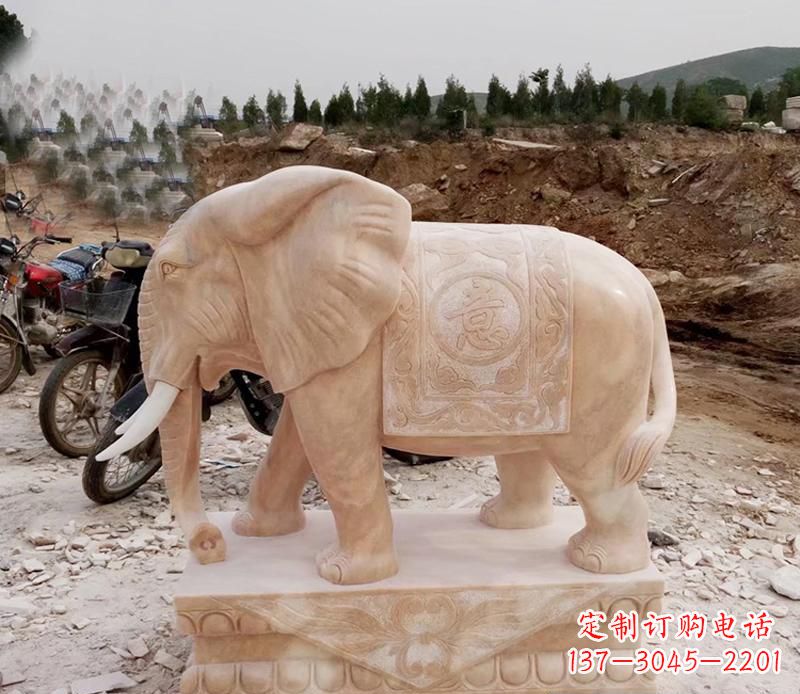开封大理石如意大象雕塑