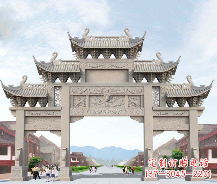 开封大理石牌坊石雕艺术品