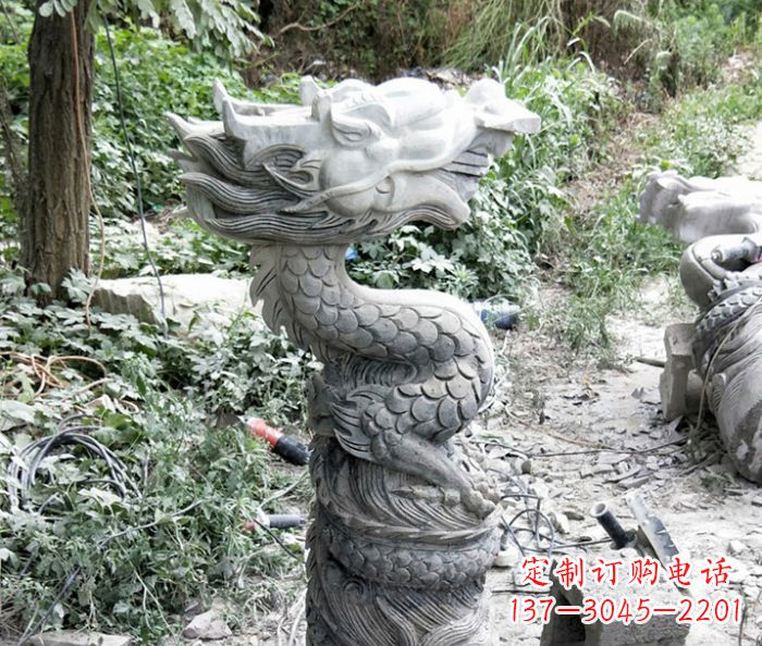 开封大理石生肖龙石雕