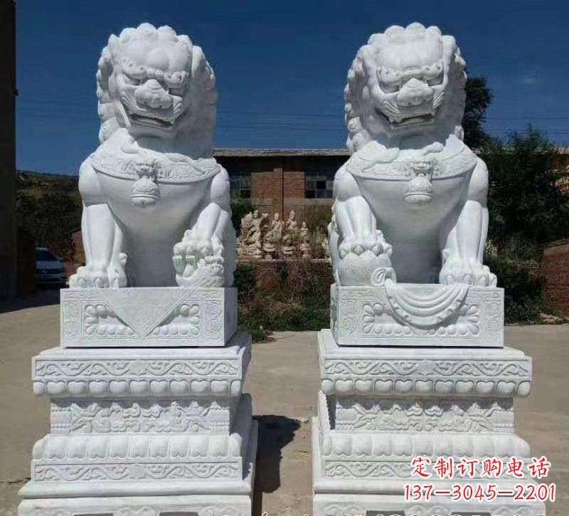 开封大理石狮子石雕