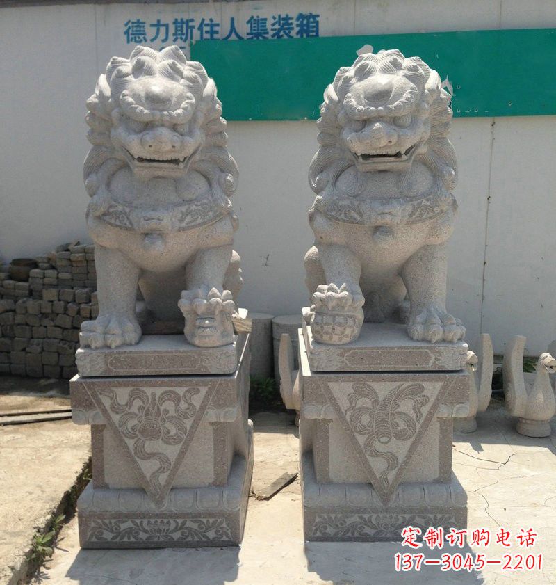 开封大理石狮子石雕刻