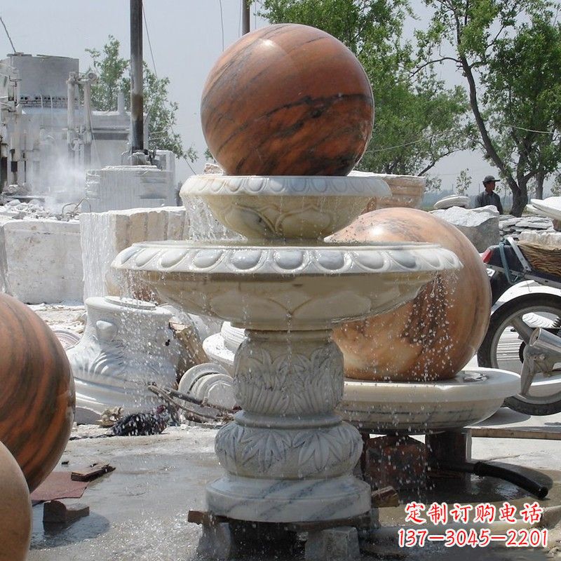 开封大理石石雕风水球