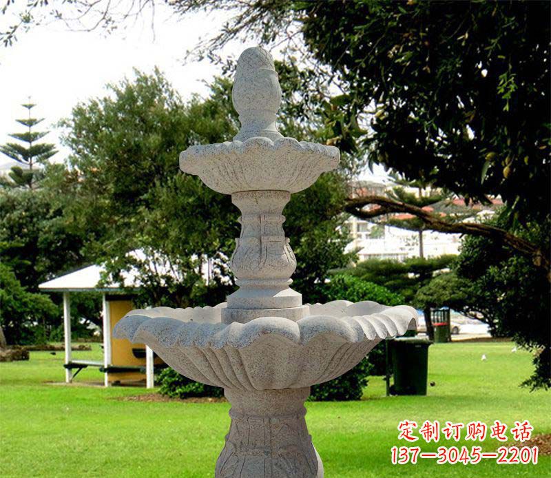 开封大理石双层喷泉雕塑,精美绝伦