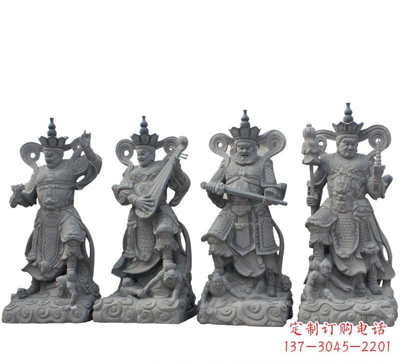 开封四大天王大理石雕塑