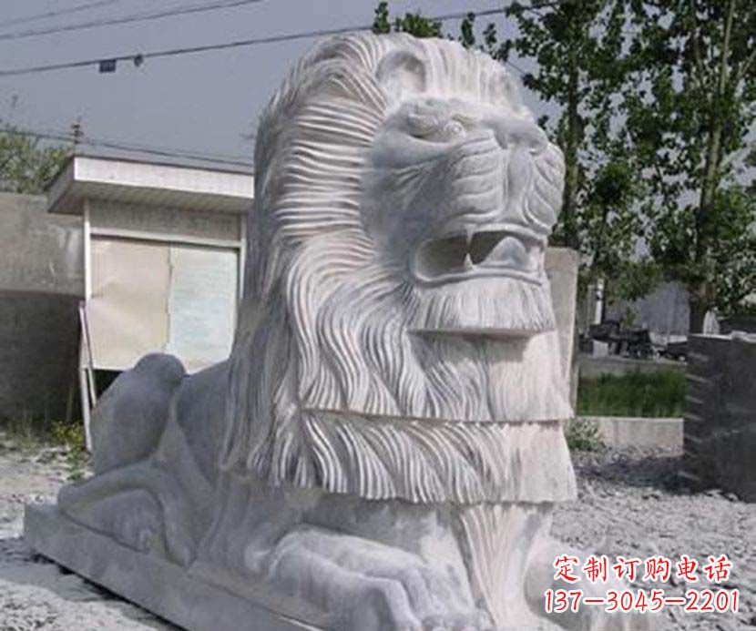 开封大理石西洋狮子石雕塑