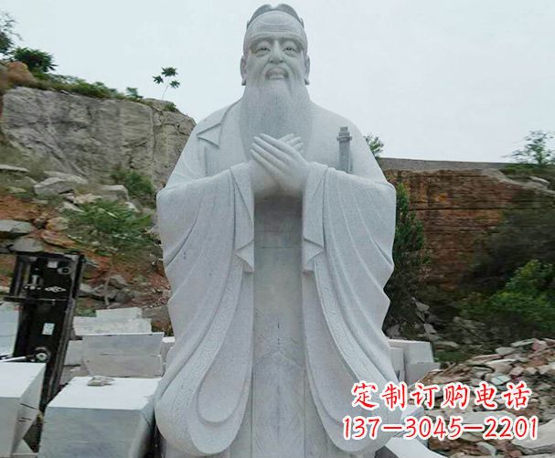 开封高雅大理石孔子雕塑