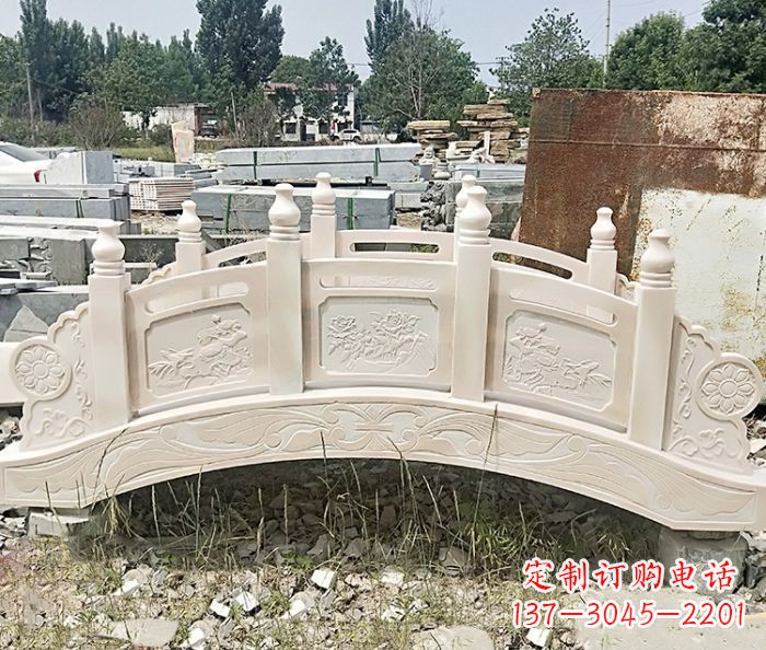开封大理石小型拱桥雕塑