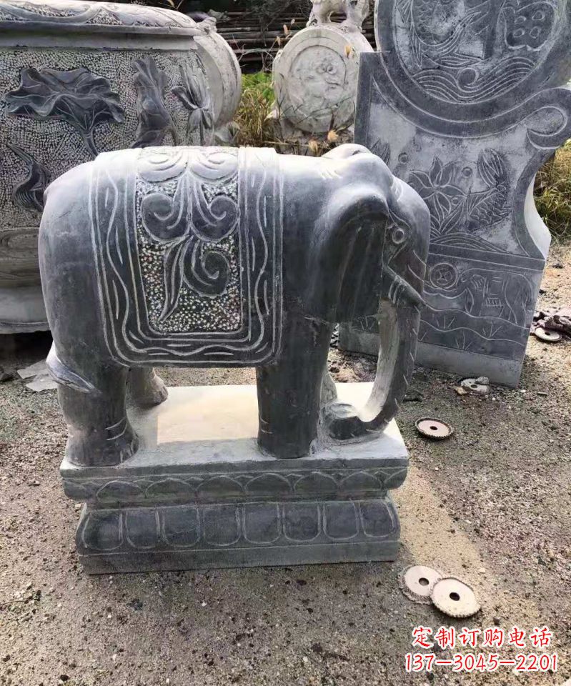 开封大理石大象雕塑